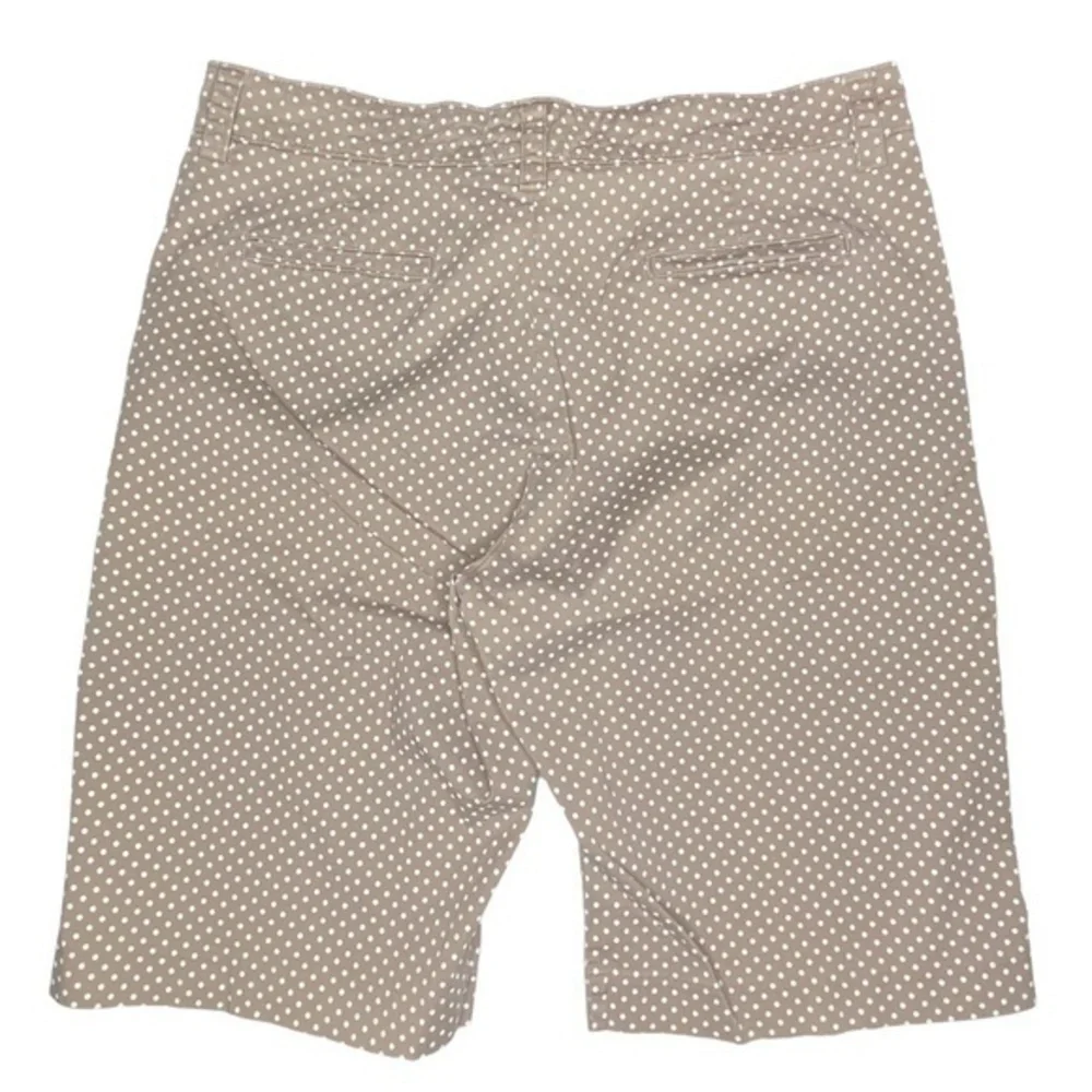 Lee Shorts One True Fit Lower On The Waist Size 14 Polka Dot‎ Tan White Bermuda